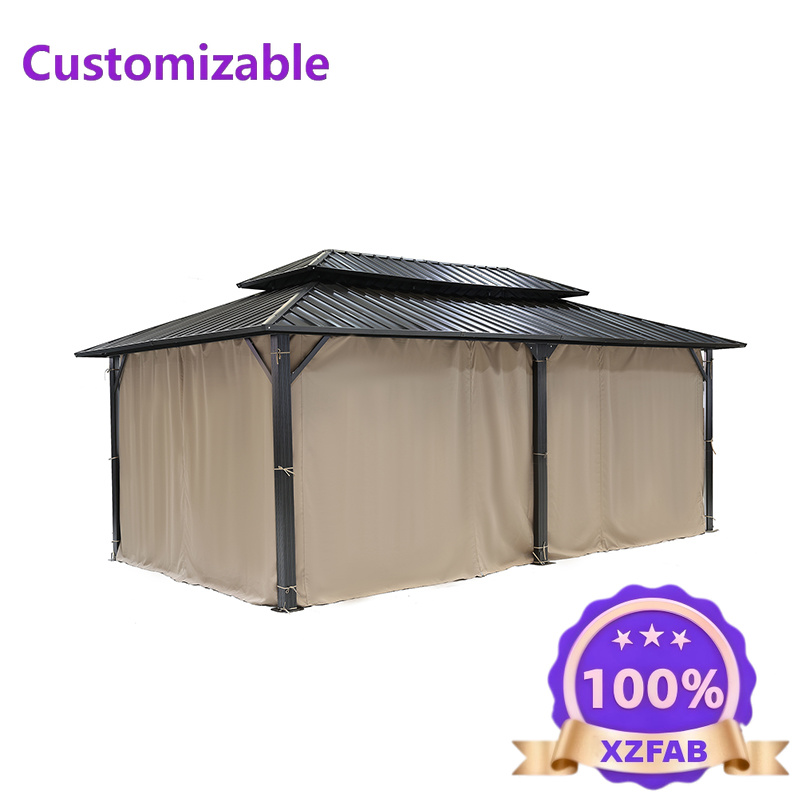 Outdoor Furniture Gazebo - Factory Direct 2026 Double Metal Roof