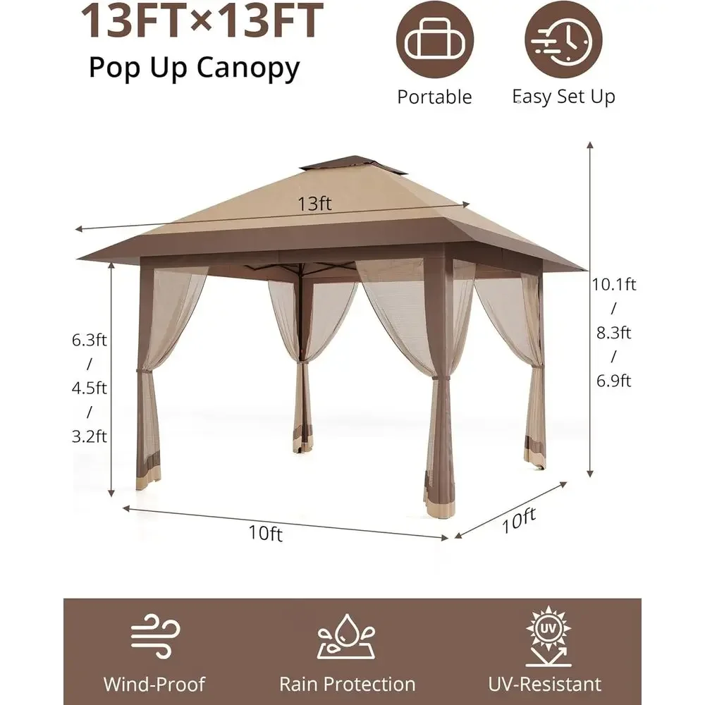 13x13 Outdoor Gazebo with Mesh - Outdoor Furniture Gazebo review and price