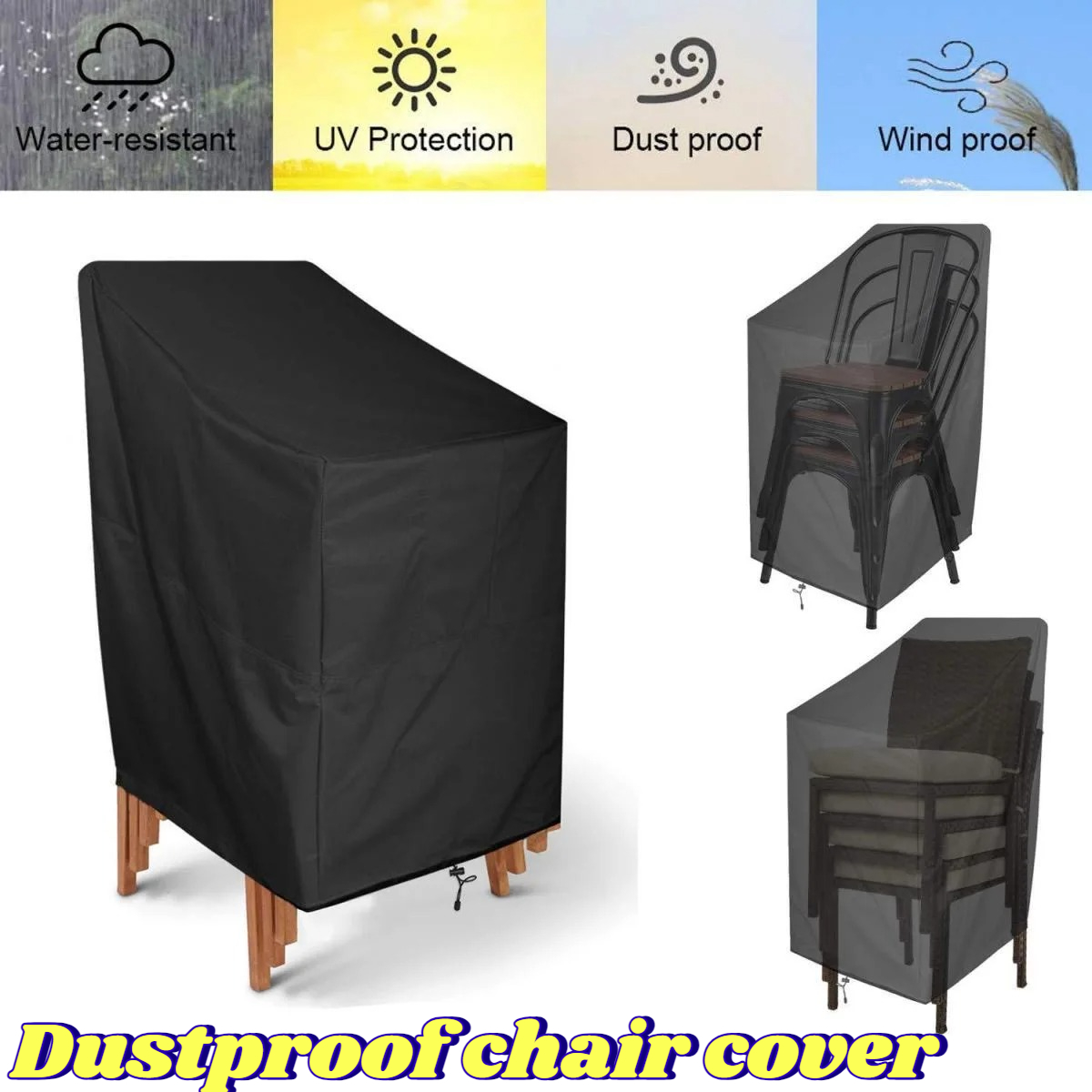 Stacking Outdoor Chair Cover W - Outdoor Furniture Patio review and price